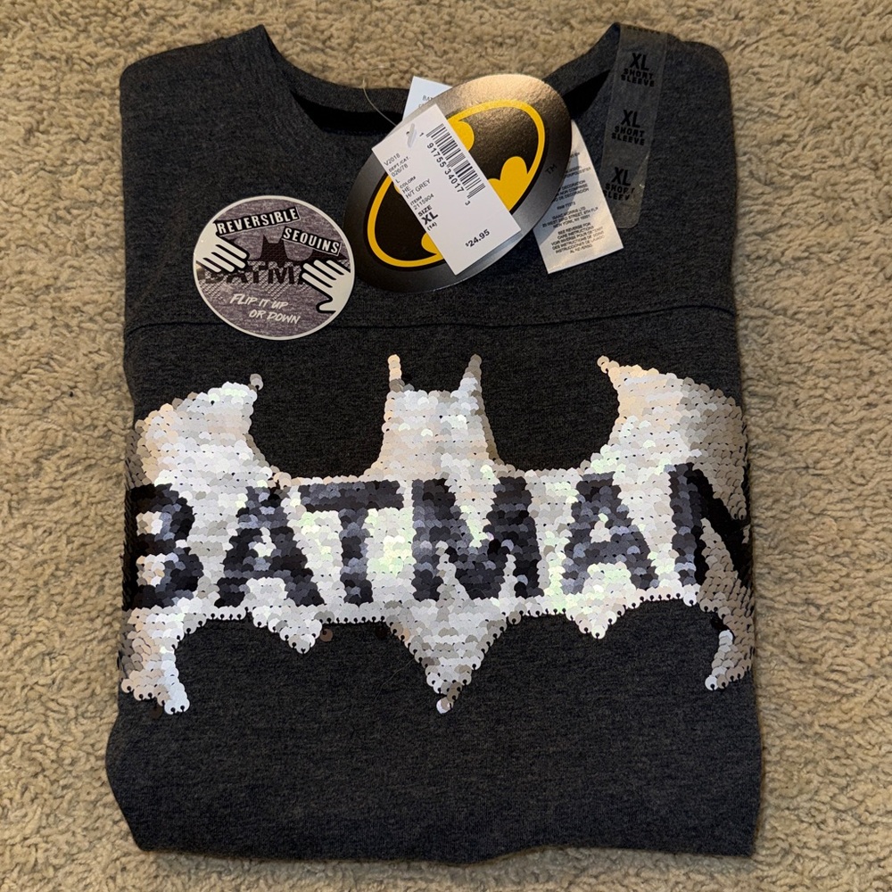 Batman Sequin Logo T-Shirt